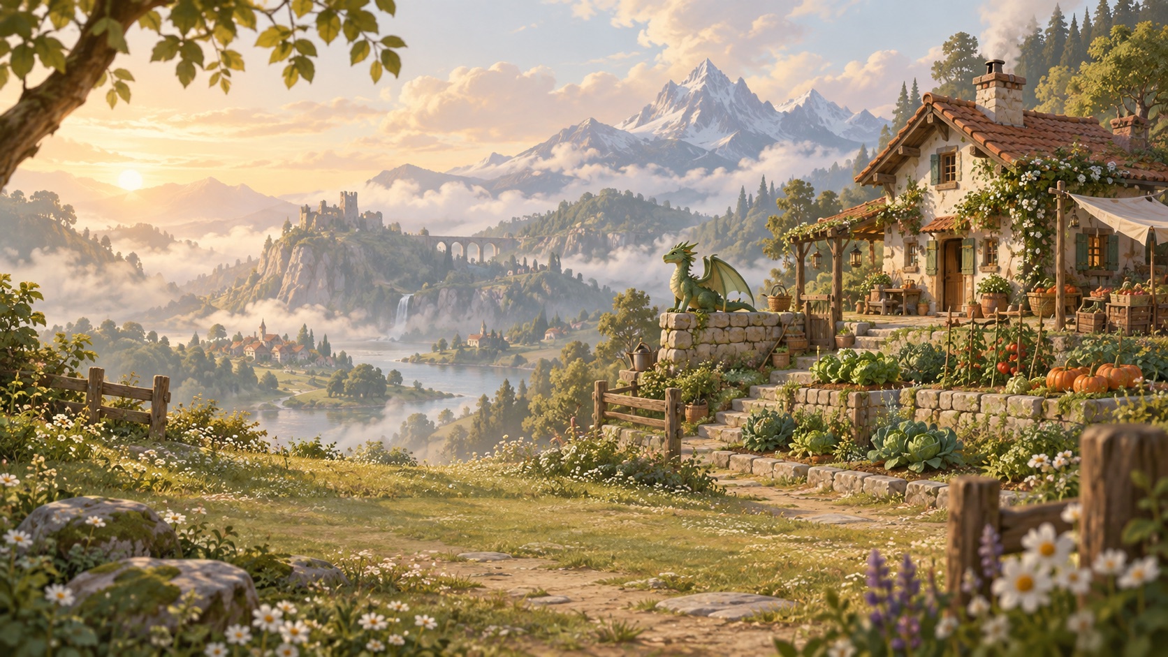 Original fantasy farm illustration for this fan wiki
